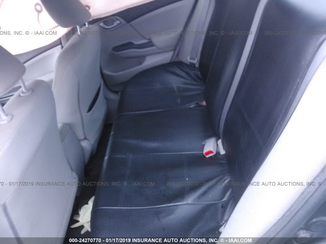 2HGFB2F67CH519480 - 2012 HONDA CIVIC HF GRAY photo 8