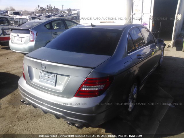 WDDGF4HB4CR223433 - 2012 MERCEDES-BENZ C 250 GRAY photo 4