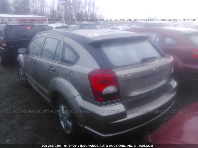 1B3HB28B28D634639 - 2008 DODGE CALIBER GOLD photo 3