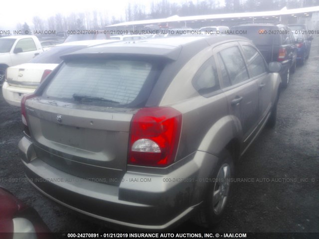 1B3HB28B28D634639 - 2008 DODGE CALIBER GOLD photo 4