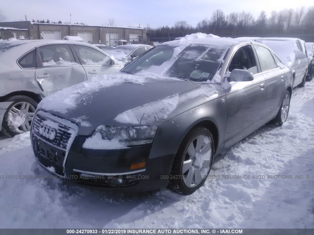 WAUDG74F16N069759 - 2006 AUDI A6 3.2 QUATTRO GRAY photo 2