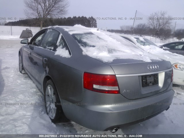 WAUDG74F16N069759 - 2006 AUDI A6 3.2 QUATTRO GRAY photo 3