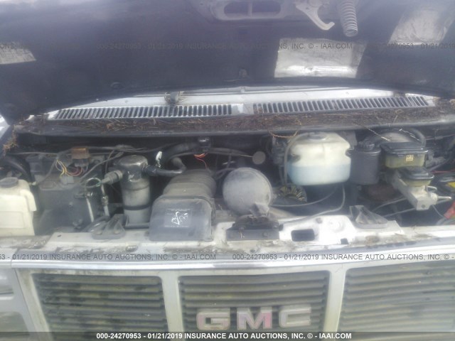 1GKEG25K9L7500715 - 1990 GMC RALLY WAGON G2500 BLACK photo 10