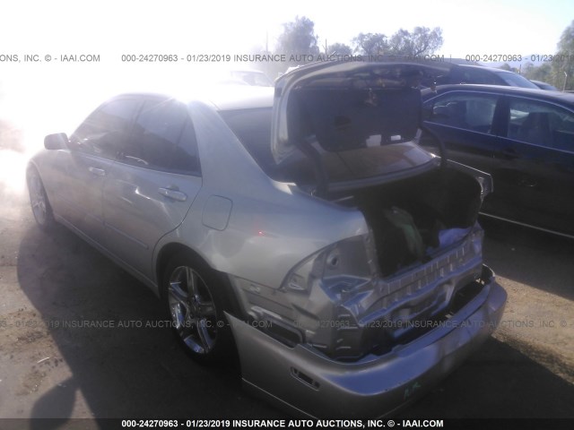 JTHBD182710017483 - 2001 LEXUS IS 300 SILVER photo 3