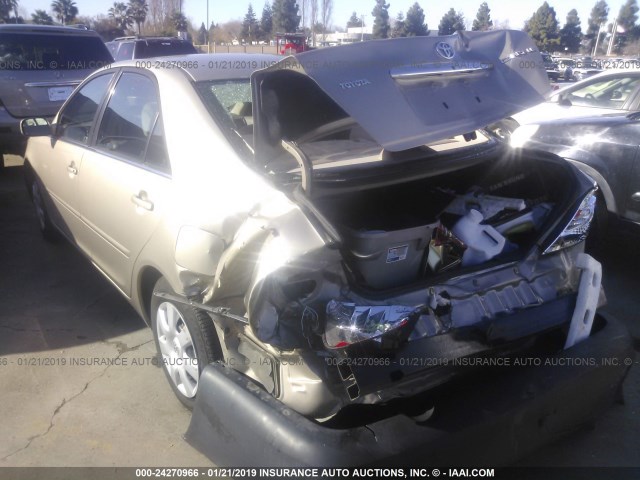 4T1BE32K53U730179 - 2003 TOYOTA CAMRY LE/XLE/SE GOLD photo 3