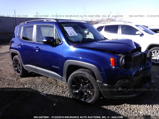 ZACCJABB5JPH43909 - 2018 JEEP RENEGADE LATITUDE BLUE photo 1