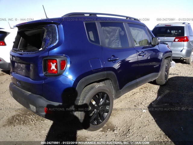 ZACCJABB5JPH43909 - 2018 JEEP RENEGADE LATITUDE BLUE photo 4