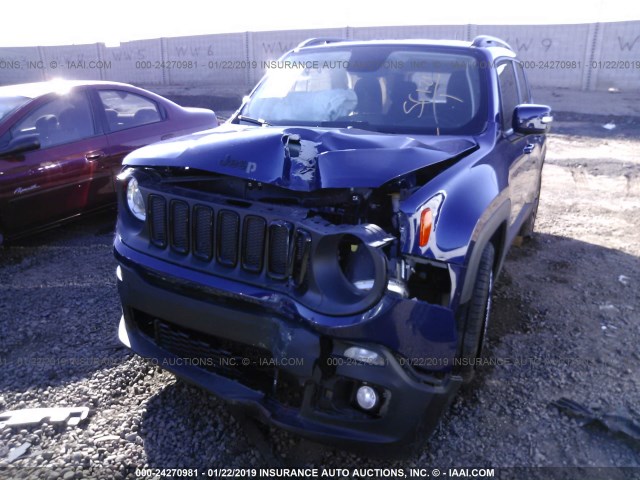 ZACCJABB5JPH43909 - 2018 JEEP RENEGADE LATITUDE BLUE photo 6