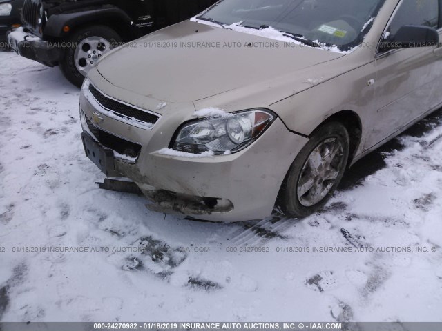 1G1ZG57B18F280911 - 2008 CHEVROLET MALIBU LS GOLD photo 6