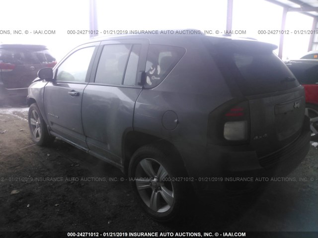 1C4NJDEB1HD151163 - 2017 JEEP COMPASS LATITUDE GRAY photo 3