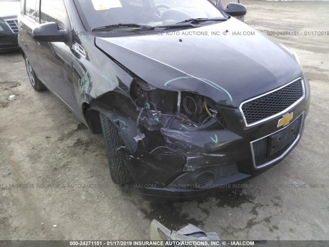 KL1TD66E09B303988 - 2009 CHEVROLET AVEO LS/LT Қара фото 6