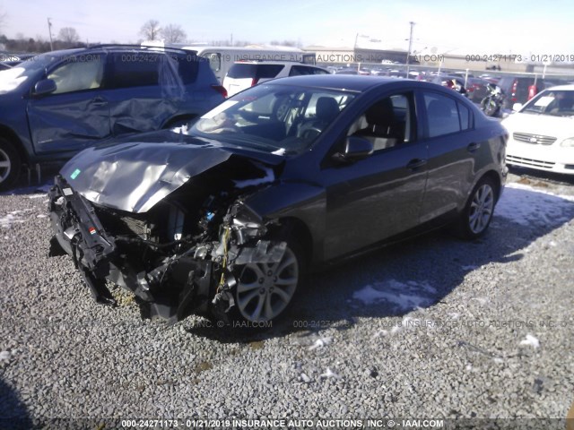 JM1BL1S53A1179029 - 2010 MAZDA 3 S GRAY photo 2