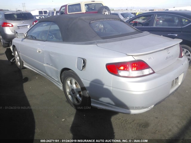 2T1FF28P31C523705 - 2001 TOYOTA CAMRY SOLARA SE/SLE SILVER photo 3