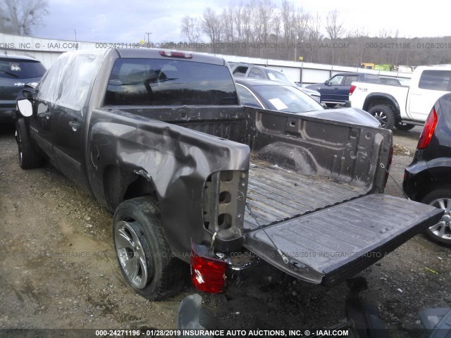 2GCEC13C671634324 - 2007 CHEVROLET SILVERADO C1500 CREW CAB BROWN photo 3