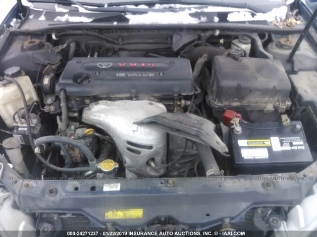 4T1BE32KX5U082907 - 2005 TOYOTA CAMRY LE/XLE/SE BLUE photo 10
