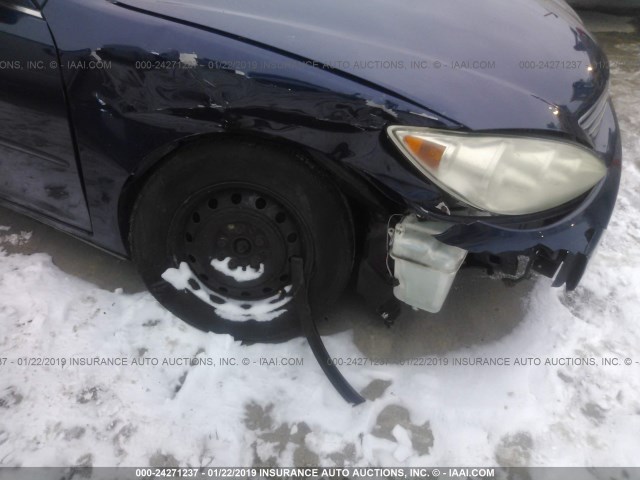 4T1BE32KX5U082907 - 2005 TOYOTA CAMRY LE/XLE/SE BLUE photo 6