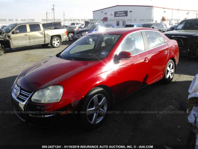 3VWRM71K38M073812 - 2008 VOLKSWAGEN JETTA SE/SEL RED photo 2