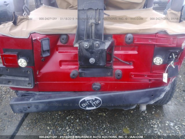 1J4FA29P11P368113 - 2001 JEEP WRANGLER / TJ SE RED photo 6