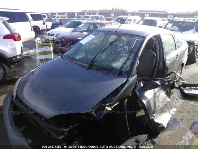 1FAFP34N57W155489 - 2007 FORD FOCUS ZX4/S/SE/SES ნაცრისფერი ფოტო 2