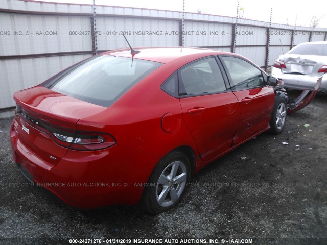 1C3CDFFA7GD815842 - 2016 DODGE DART SXT SPORT RED photo 4