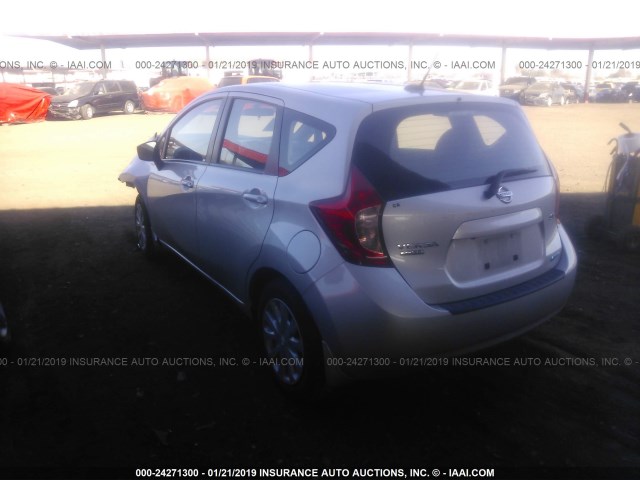 3N1CE2CP3GL399537 - 2016 NISSAN VERSA NOTE S/S PLUS/SV/SL/SR SILVER photo 3