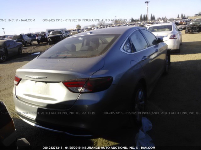 1C3CCCAB4FN666428 - 2015 CHRYSLER 200 LIMITED SILVER photo 4