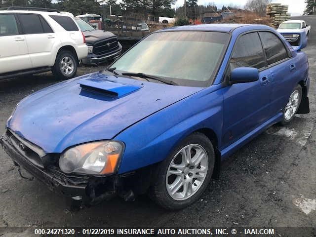 JF1GD29604G523656 - 2004 SUBARU IMPREZA WRX BLUE photo 2