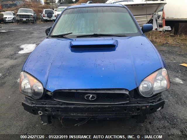 JF1GD29604G523656 - 2004 SUBARU IMPREZA WRX BLUE photo 6