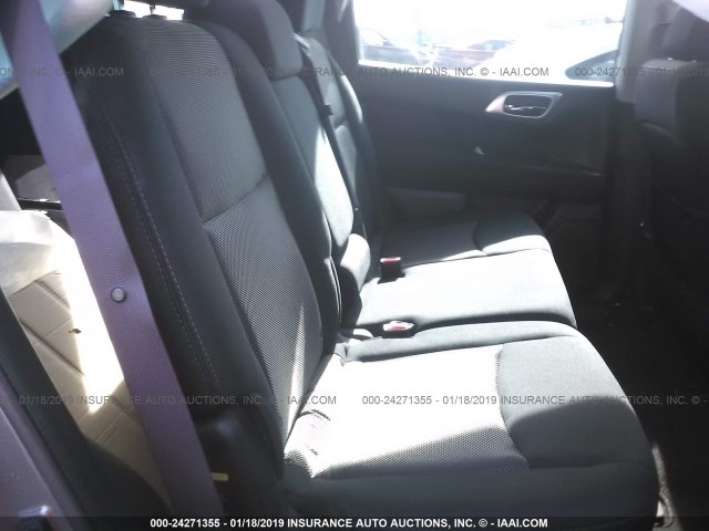 5N1DR2MN9HC696291 - 2017 NISSAN PATHFINDER S/SV/SL/PLATINUM GRAY photo 8