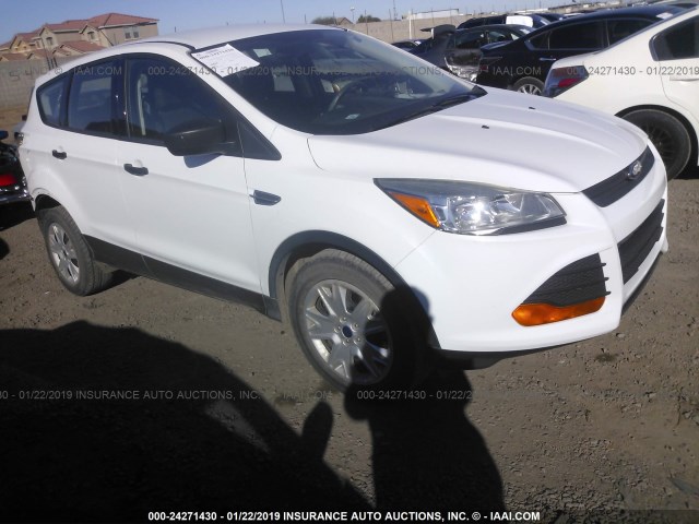 1FMCU0F77FUA31605 - 2015 FORD ESCAPE S WHITE photo 1