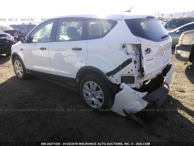 1FMCU0F77FUA31605 - 2015 FORD ESCAPE S WHITE photo 3