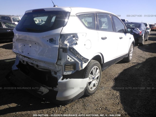 1FMCU0F77FUA31605 - 2015 FORD ESCAPE S WHITE photo 4