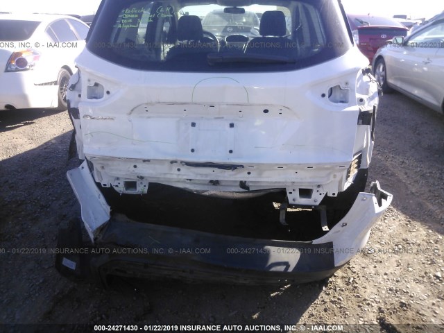 1FMCU0F77FUA31605 - 2015 FORD ESCAPE S WHITE photo 6