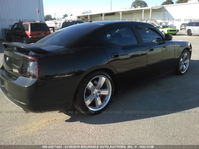 2B3KA73W96H374580 - 2006 DODGE CHARGER SRT-8 BLACK photo 4