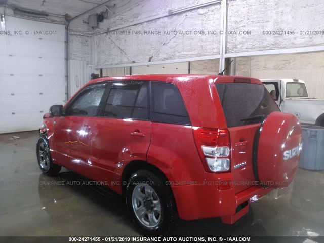 JS3TE941284103903 - 2008 SUZUKI GRAND VITARA  RED photo 3