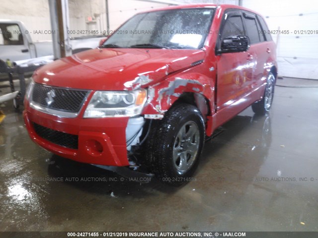 JS3TE941284103903 - 2008 SUZUKI GRAND VITARA  RED photo 6