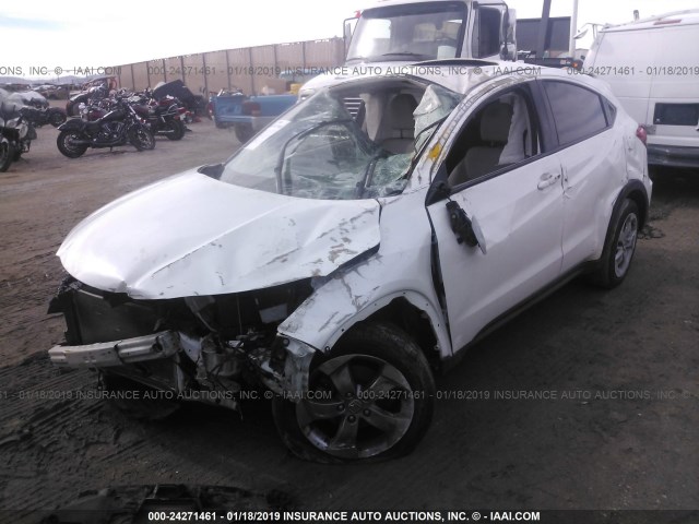 3CZRU5H56GM705704 - 2016 HONDA HR-V EX WHITE photo 2