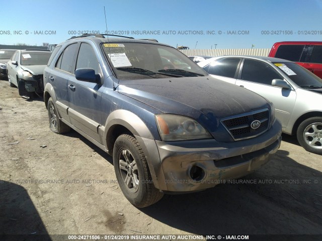 KNDJD733X55484471 - 2005 KIA SORENTO EX/LX BLUE photo 1