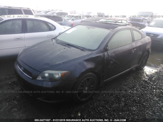 JTKDE177570206655 - 2007 TOYOTA SCION TC ნაცრისფერი ფოტო 2
