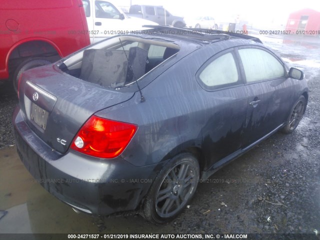 JTKDE177570206655 - 2007 TOYOTA SCION TC ნაცრისფერი ფოტო 4