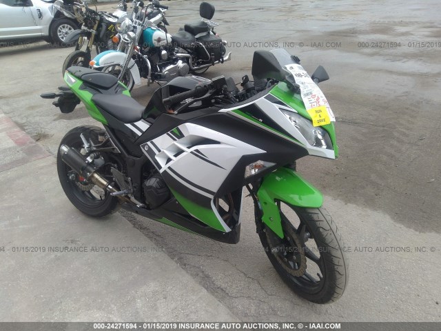 JKAEX8A15EA007402 - 2014 KAWASAKI EX300 A GREEN photo 1