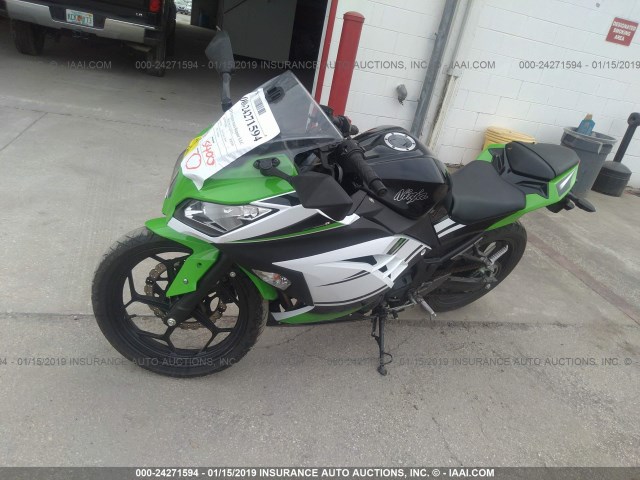 JKAEX8A15EA007402 - 2014 KAWASAKI EX300 A GREEN photo 2