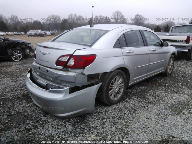 1C3LC66K37N620682 - 2007 CHRYSLER SEBRING LIMITED SILVER photo 4