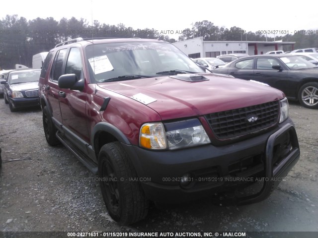 1FMZU73W83UA11194 - 2003 FORD EXPLORER XLT/XLT SPORT/NBX RED photo 1