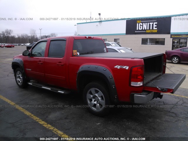 3GTRKWE24AG253995 - 2010 GMC SIERRA K1500 SLT RED photo 3