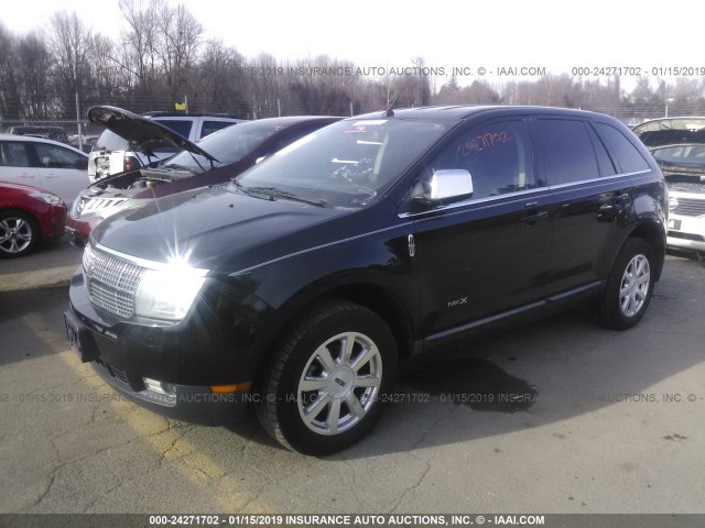 2LMDU88C98BJ19436 - 2008 LINCOLN MKX BLACK photo 2