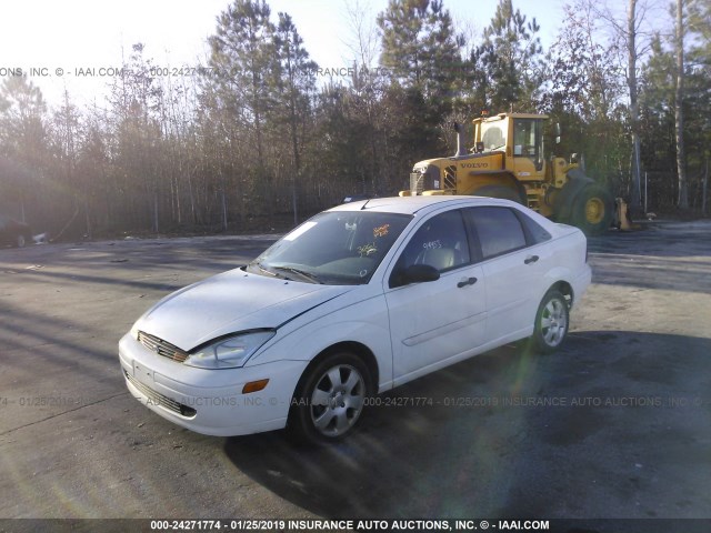 1FAFP38331W181590 - 2001 FORD FOCUS ZTS WHITE photo 2