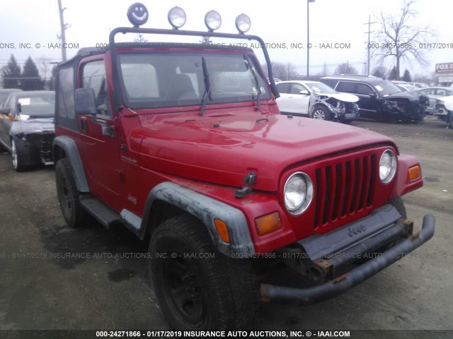 1J4FY29P4XP417230 - 1999 JEEP WRANGLER / TJ SE RED photo 1