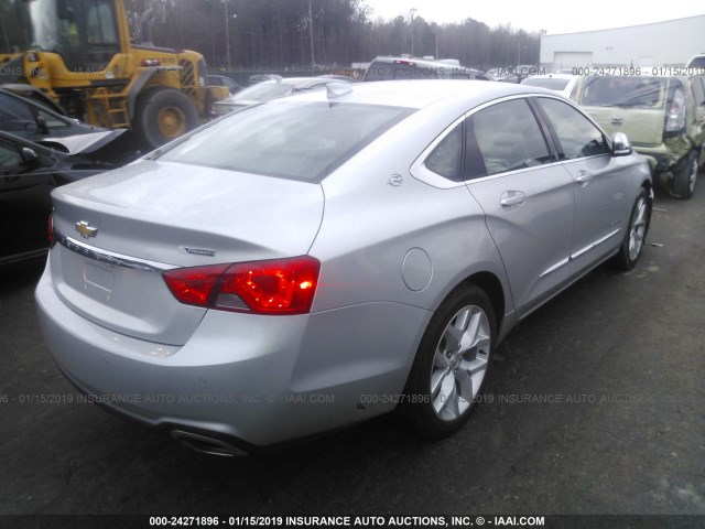 1G1105S38KU111344 - 2019 CHEVROLET IMPALA PREMIER SILVER photo 4