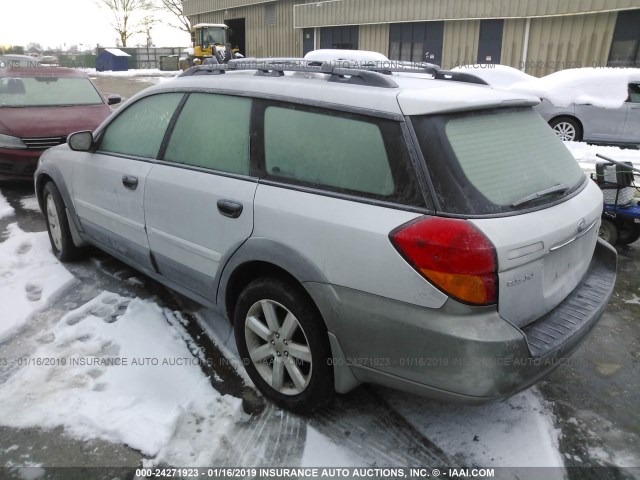 4S4BP61C777310384 - 2007 SUBARU LEGACY OUTBACK 2.5I SILVER photo 3